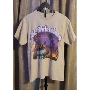 Rod Wave St. Petersburg Florida Graphic Short Sleeve T-Shirt Men's size Medium